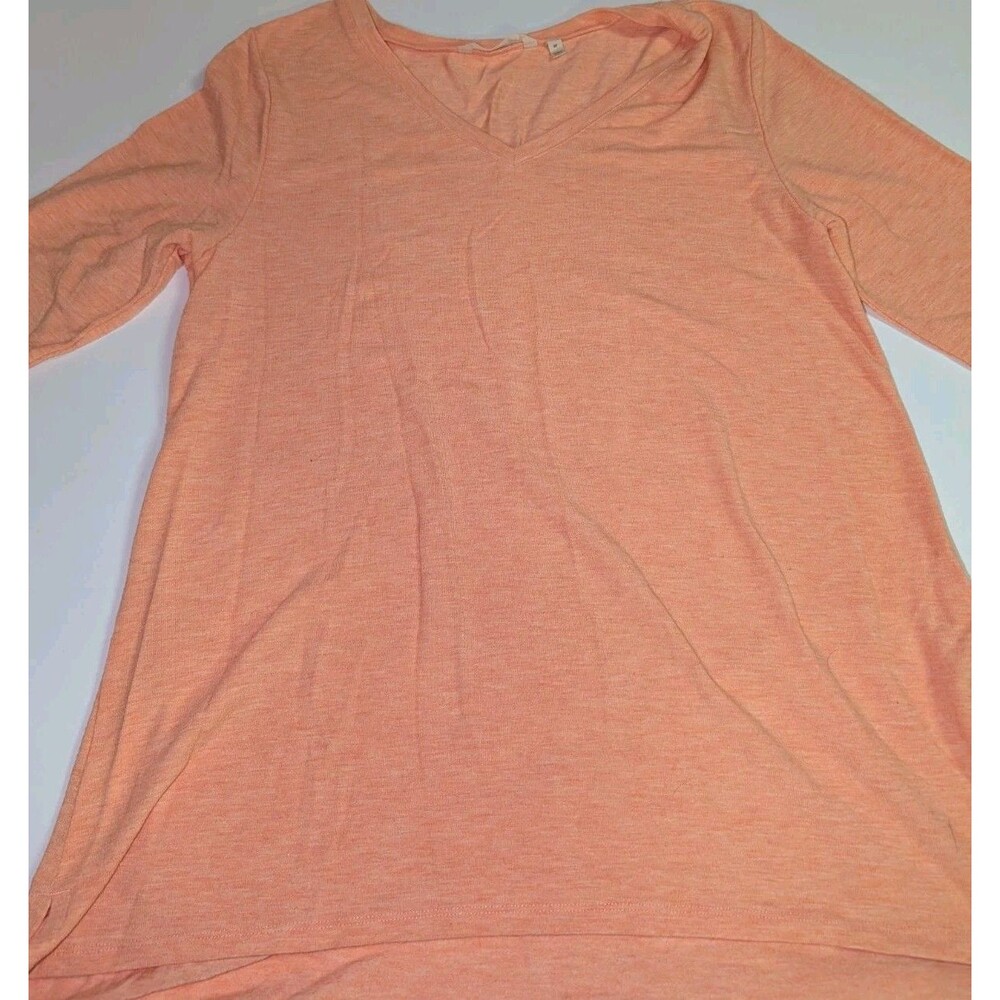 Soft Surroundings Malla Pullover Tunic Knit Top Large Relaxed T Shirt V Neck